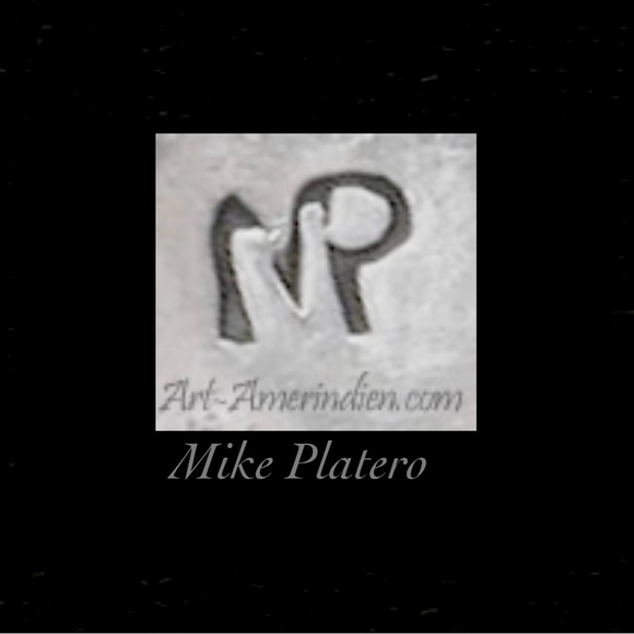 Signed - Mike Platero, Navajo Vintage Amethyst Tigers Eye Sterling Silver Ring - Picture 5 of 5